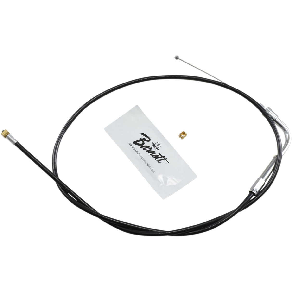 Barnett Black Vinyl Throttle Idle Cable 33-1/2" Length - 101-30-30901 For Harley Motorcycles 1974-1980