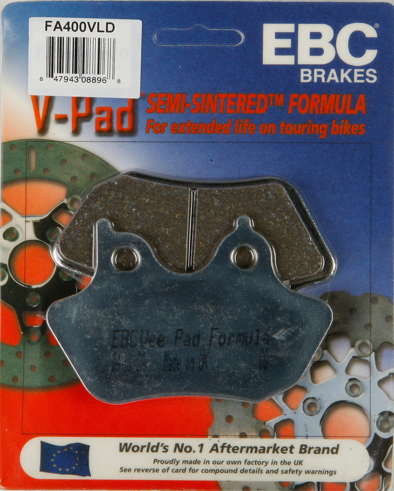 Ebc 15-400VC FA400VLD BRAKE PADS FA400VLD V-SERIES CHROME