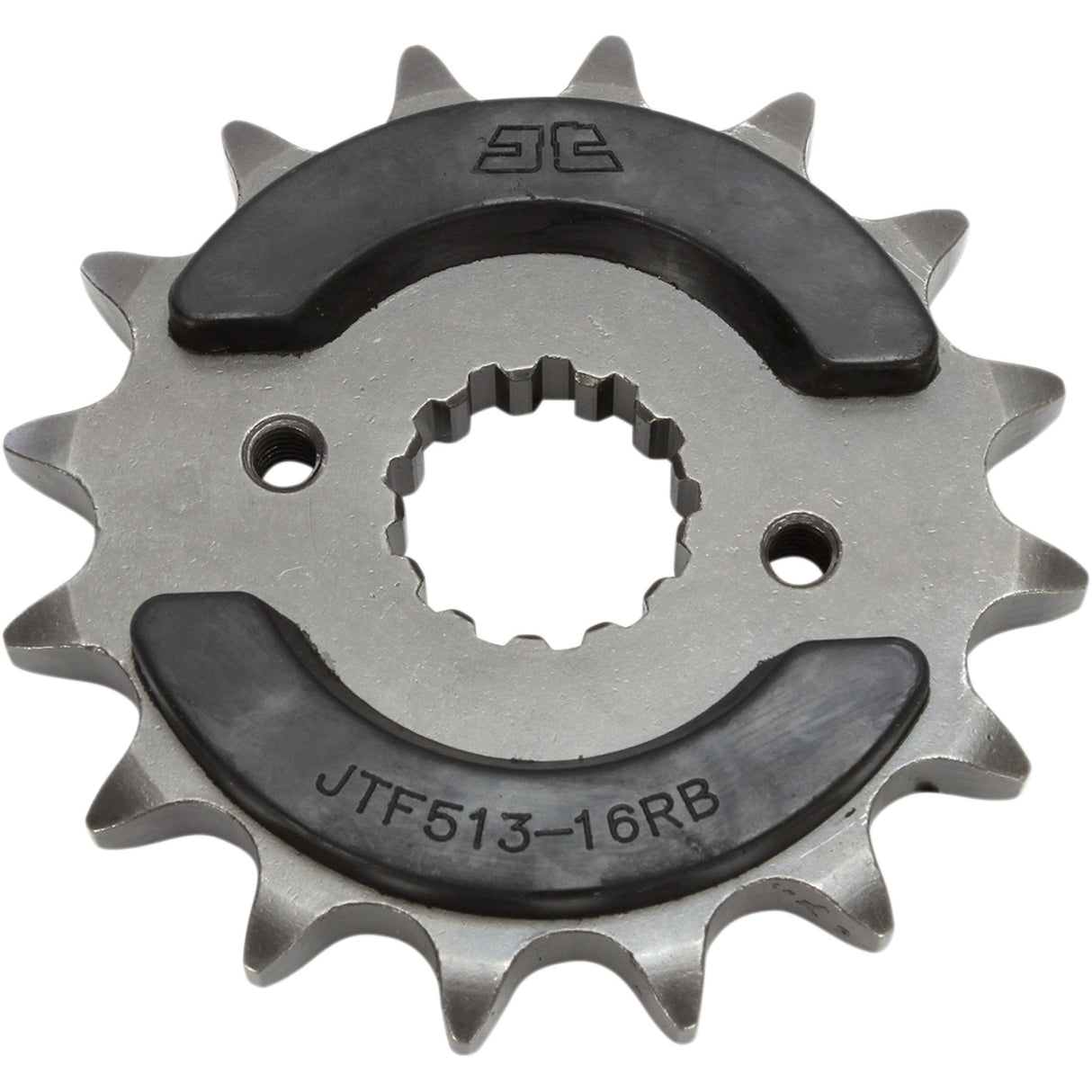 JT Sprockets Front Sprocket With Noise Dampener 16 Tooth - JTF513.16RB For Suzuki Motorcycles 1977-2008 | Kawasaki Motorcycles 1986-2003