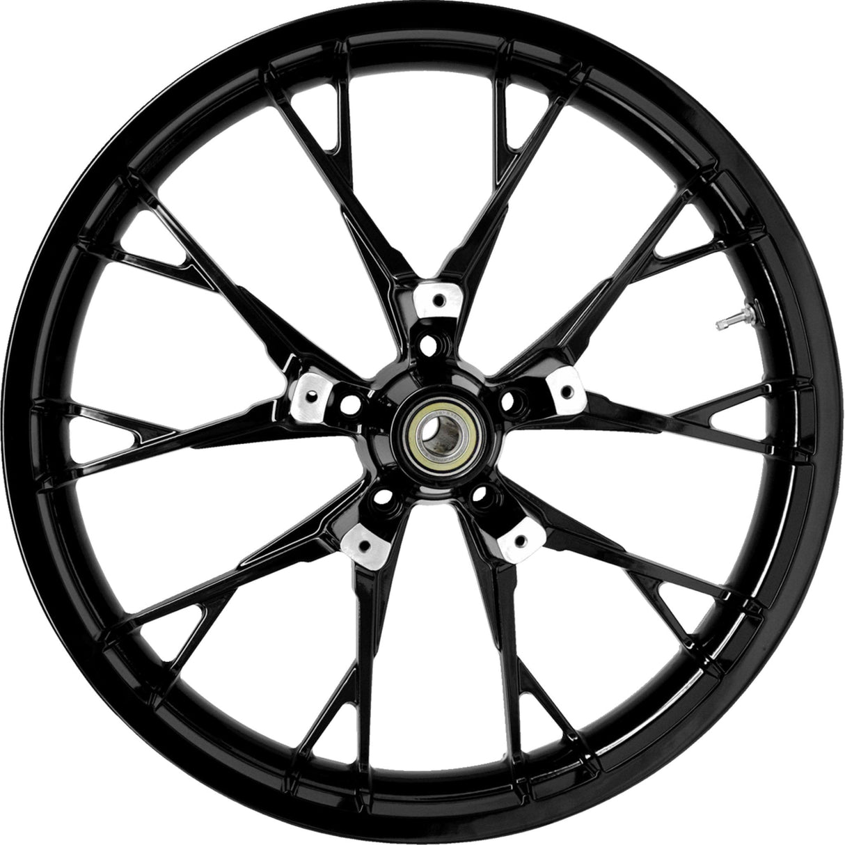 Coastal Moto Marlin Precision Cast 3D Wheel Marlin Front Dual Disc With ABS Black 21x3.5 - 3D-MAR213SBABST For Harley Touring 2008-2026
