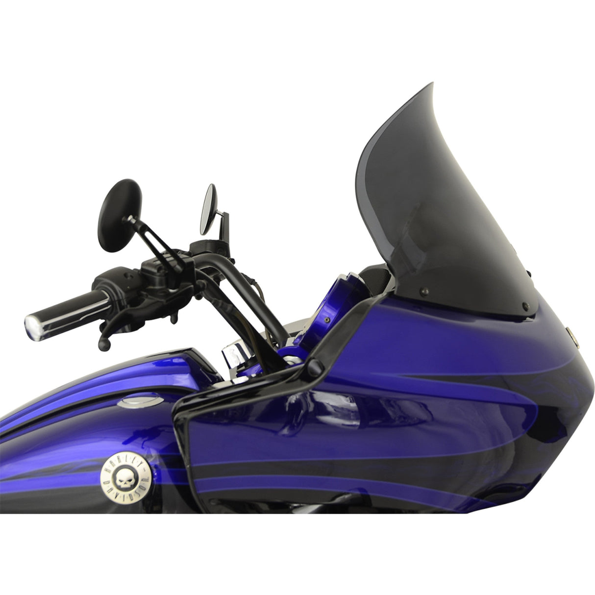 Klock Werks Pro-Touring Flare® Windshield 14" Dark Smoke - KWW-01-0257 For Harley Road Glide 1998-2013