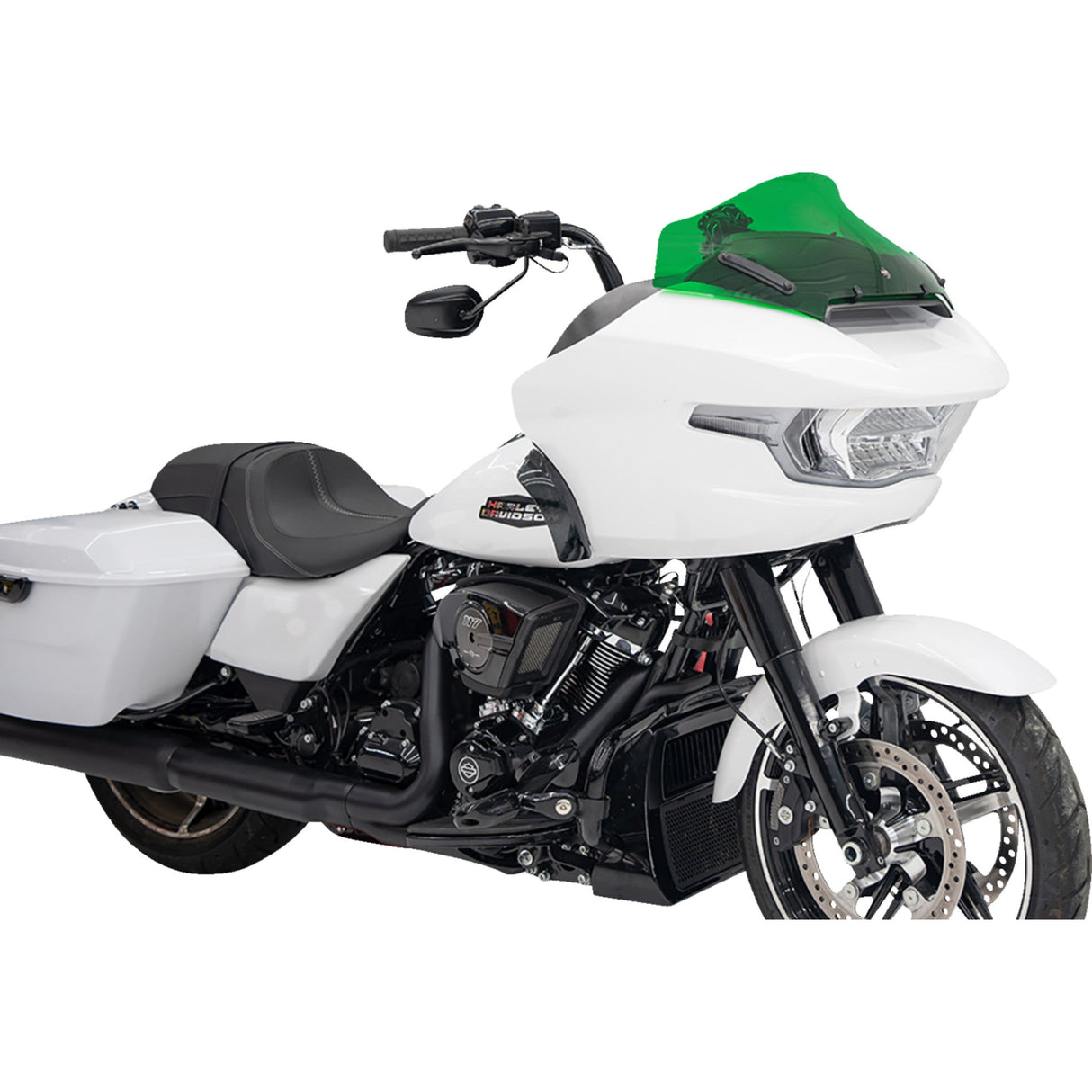 Klock Werks Kolor Flare® Windshield 10" Green - KWW-01-0718 For Harley Road Glide 2023-2026