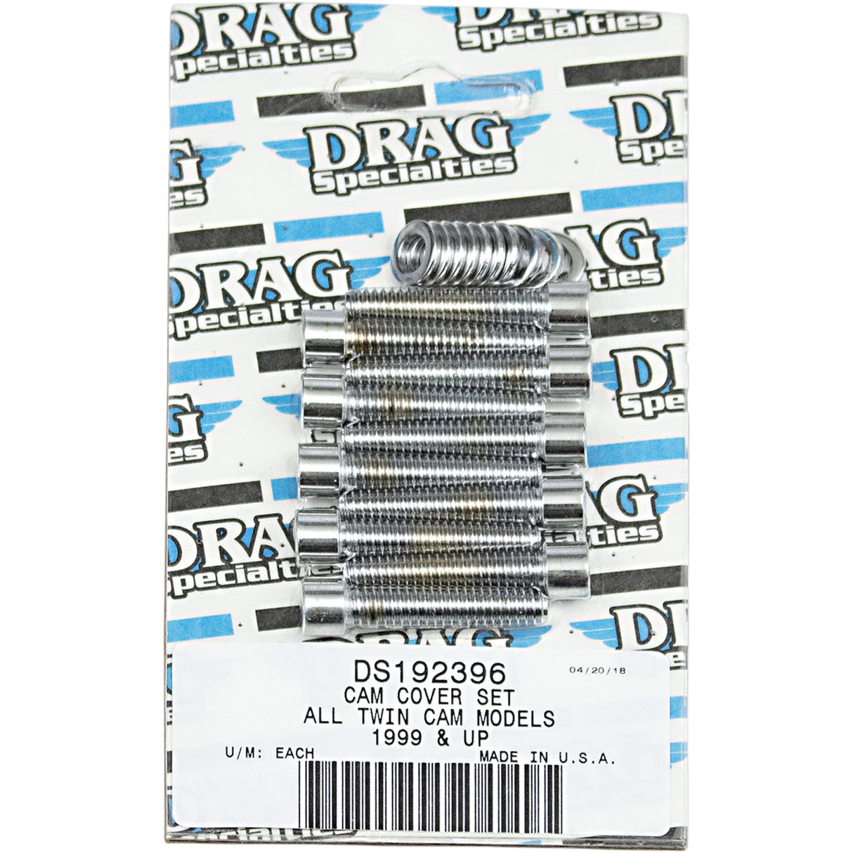 DRAG SPECIALTIES DS192396 Bolt Set Bolt Kit - Camshaft Cover - Smooth - Socket-Head