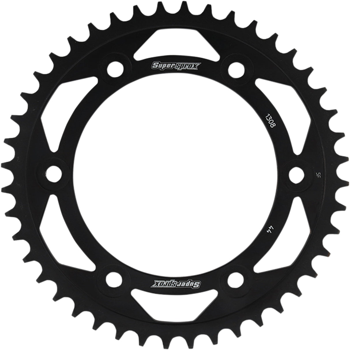 SUPERSPROX 1210-1874 RFE-1308-44-BLK Racing Steel Rear Sprocket Rear Sprocket - 44 Tooth