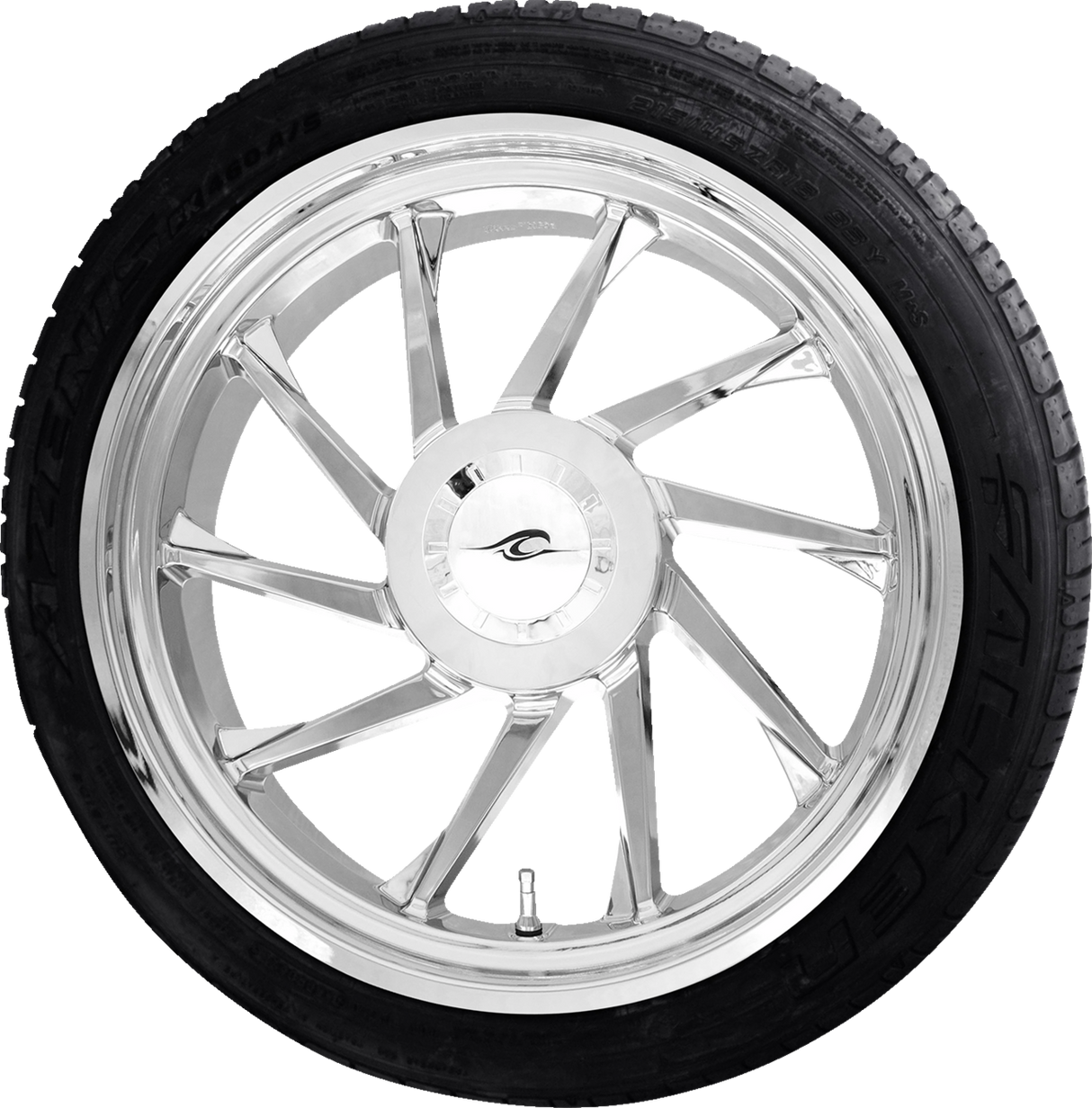 Hurricane 3D Rear Left Wheel - Chrome (18") | Falken Tire (215/45ZR18) - 0336-0016