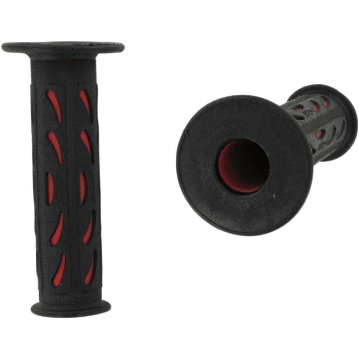PRO GRIP PG-724BKRD PA0724OERO02 724 Dual Density Sportbike Grips Grips - 724 - Open Ends - Black/Red