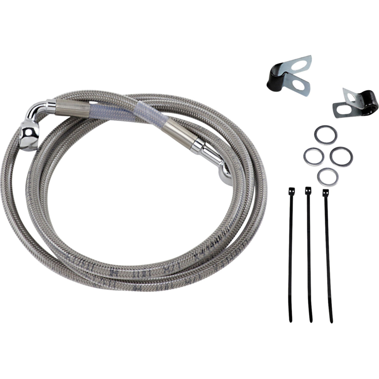 DRAG SPECIALTIES Extended Length Brake Line Kit Front
