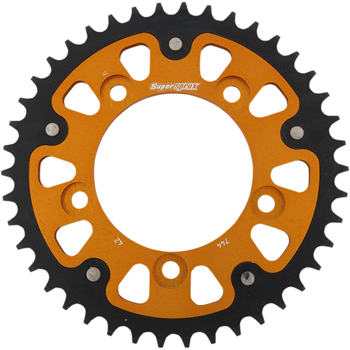 SUPERSPROX 1210-2190 RST-744-42-GLD Stealth Rear Sprocket 42 tooth - gold - ducati