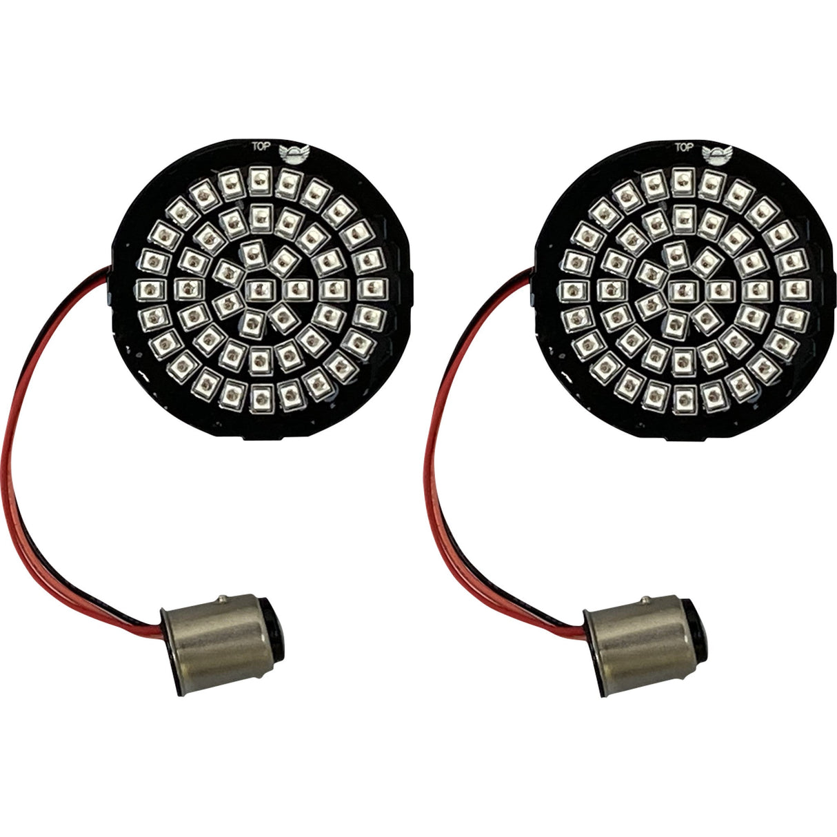 CUSTOM DYNAMICS 2020-1909 GEN-4-RR-1157 Genesis® 4 Red Ring LED Turn Signal Inserts - LED Rear Turn Signal Insert - Red - 1157
