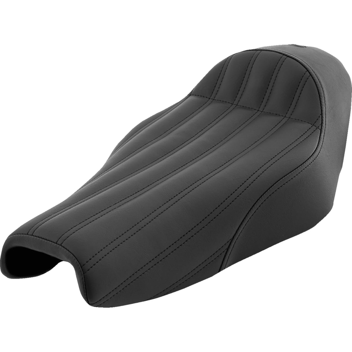 Saddlemen Knuckle Solo Seat Ribbed Black - 807-11-0023 For Harley Sportster 2004-2020