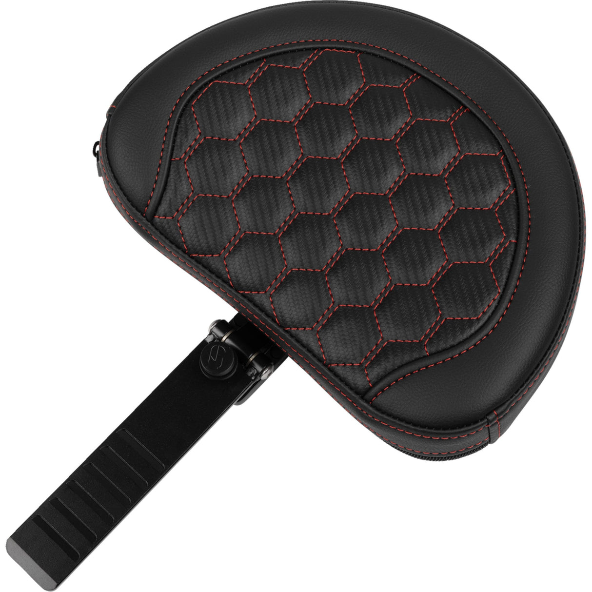 Saddlemen Roadsofa™ Extended Reach Seat With Backrest Honeycomb Red Stitch - 823-07-190B4 For Harley Touring 2023-2026