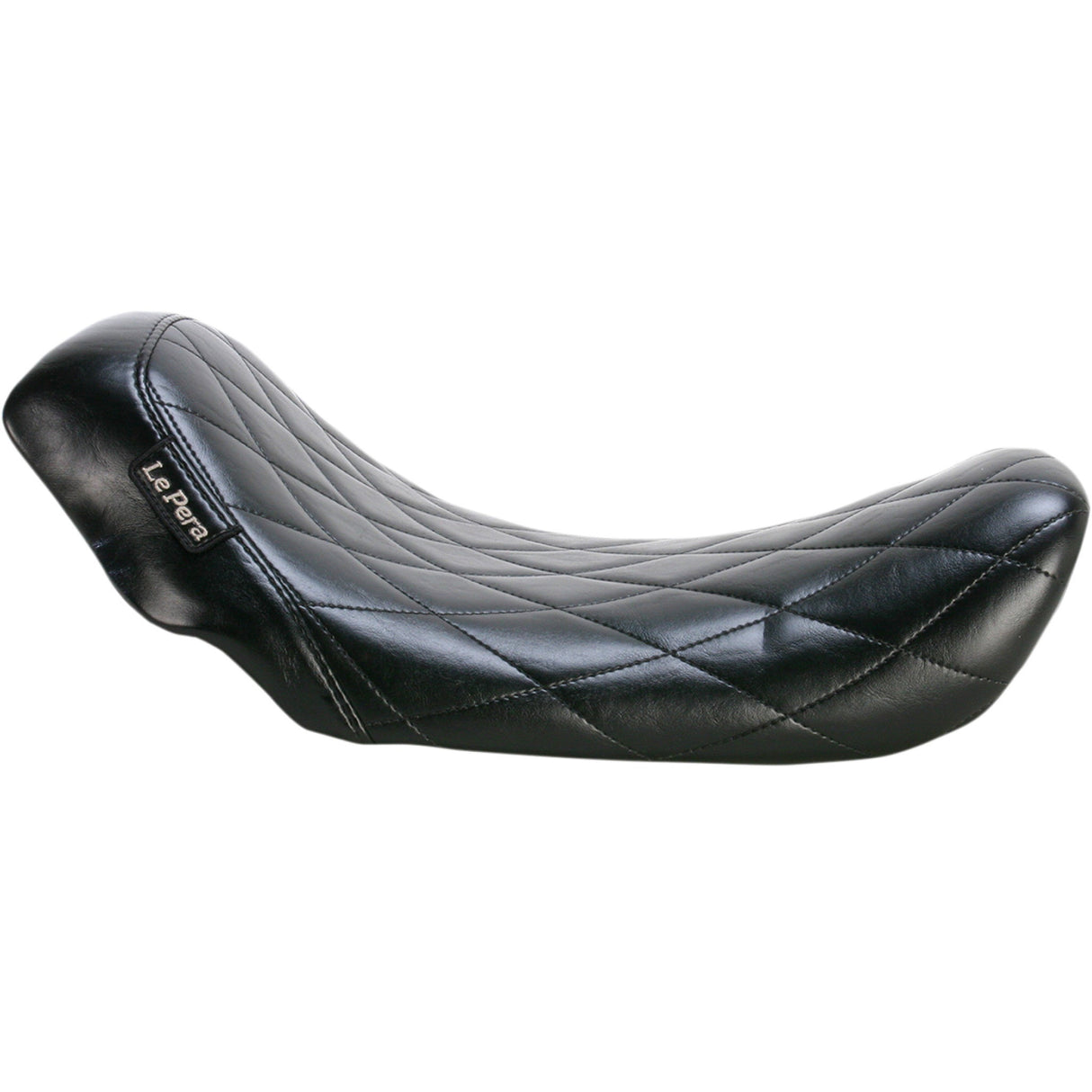 LePera Bare Bones Solo Seat Diamond Stitch Black - LK-001DM For Harley Motorcycles 2006-2017