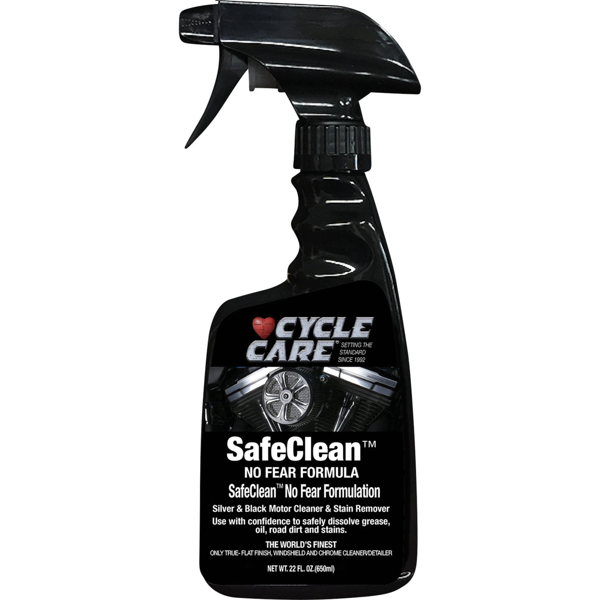 CYCLE CARE FORMULAS 3704-0119 15022 Safe Clean™ Silver and Black Engine Cleaner Formula SafeClean - 22 U.S. fl oz.