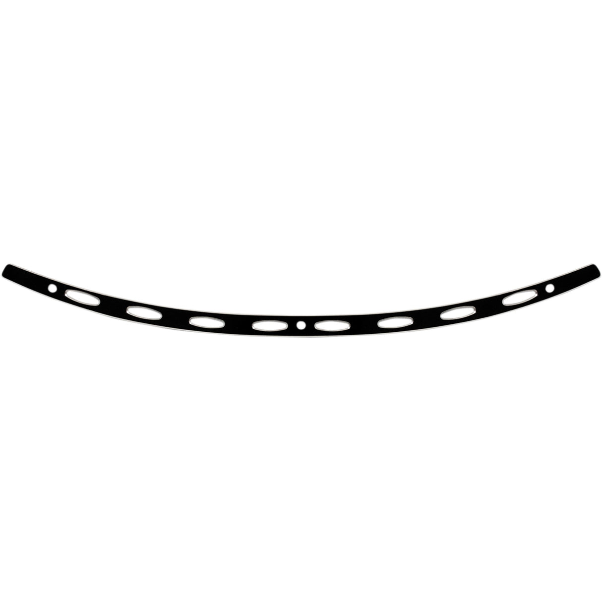 Memphis Shades Stainless Steel Windshield Trim Black Oval - MEB0975 For Harley Touring 2014-2025