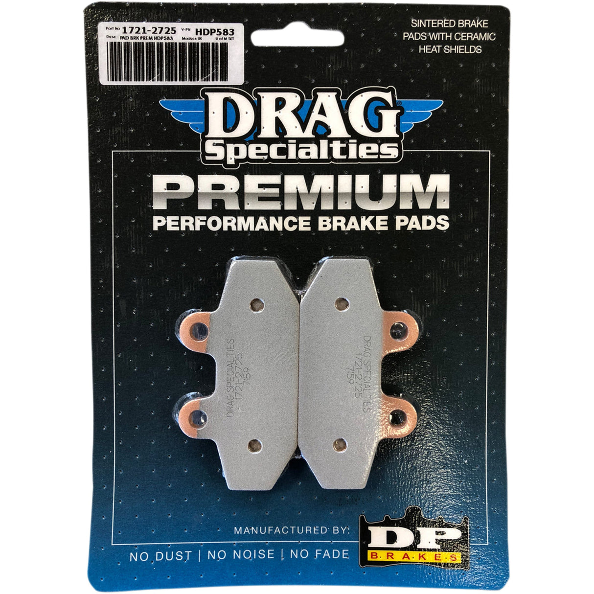 Drag Specialties Sintered Metal Harley Buell Brake Pads Softail For Harley Softail 2018-2022