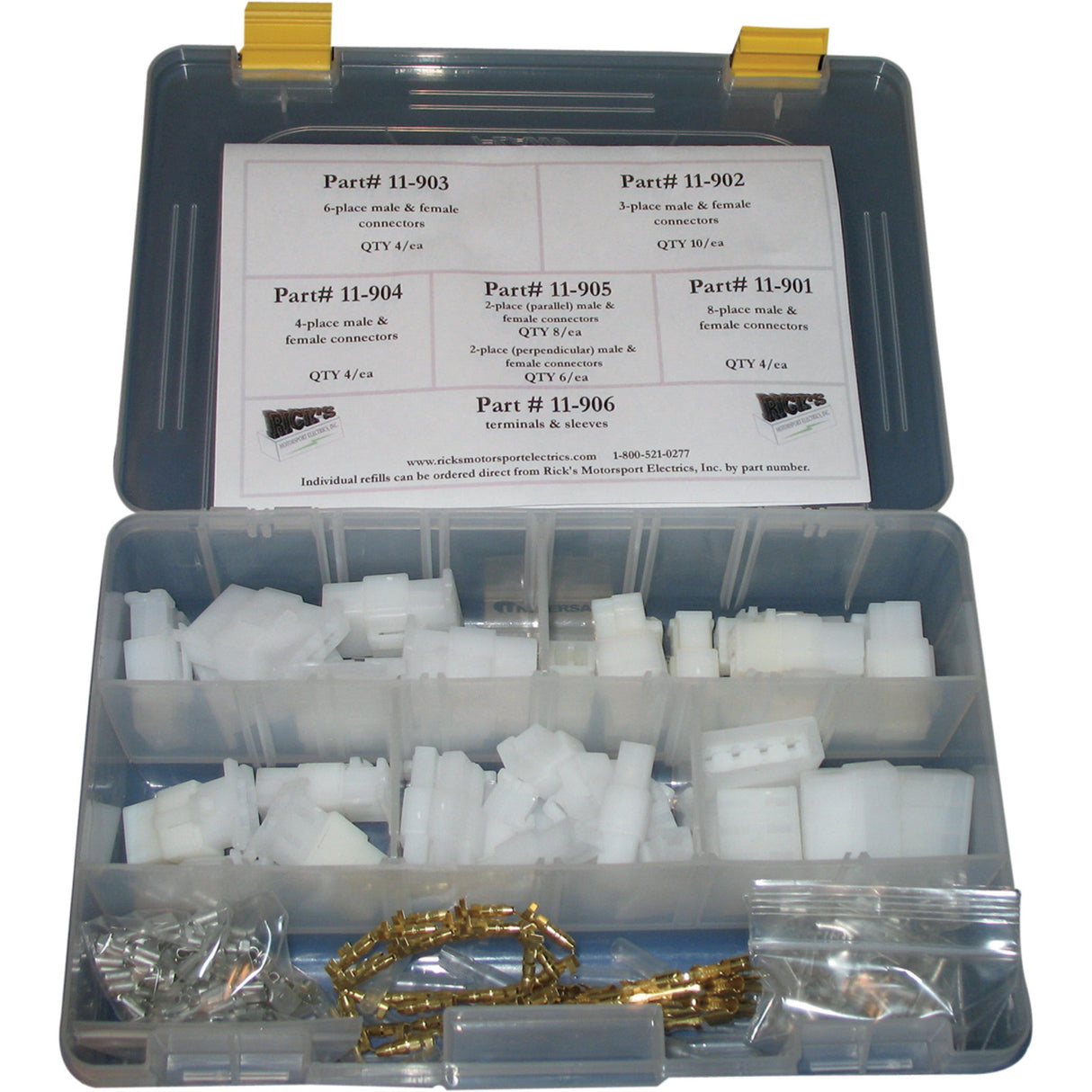 RICK'S MOTORSPORT ELECTRIC 2120-0349 11-501 Universal Connector Kit Wire Connectors/Terminals Kit