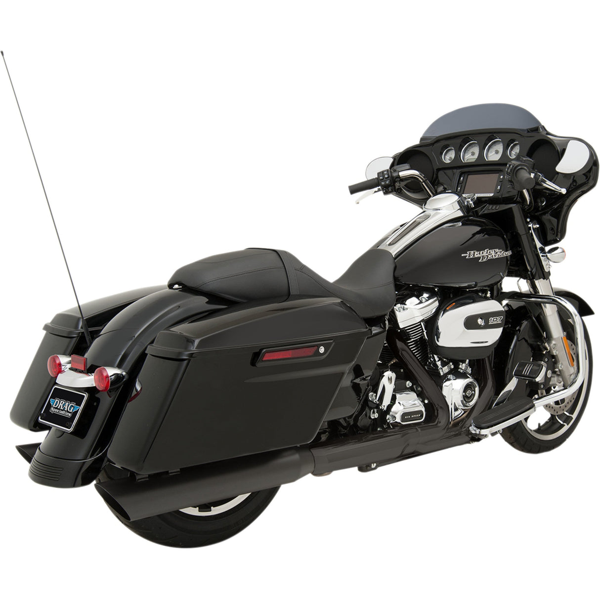 DRAG SPECIALTIES Slashdown Slip-On Mufflers 4"