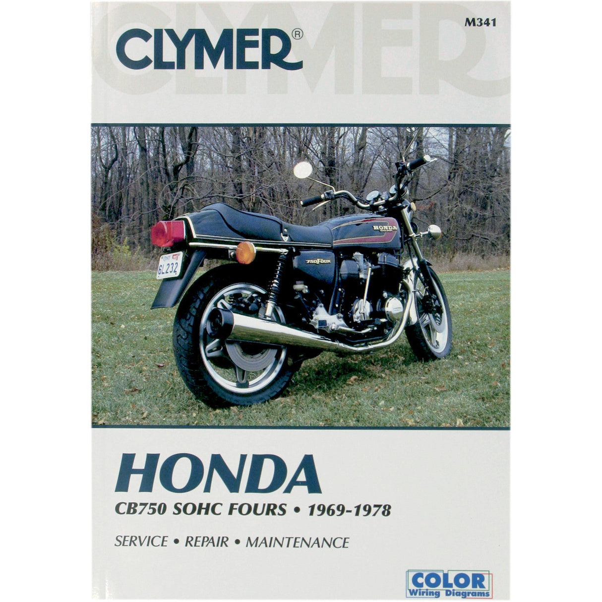 CLYMER M341 CM341 Motorcycle Repair Manual — Honda Manual - Honda CB750 SOHC