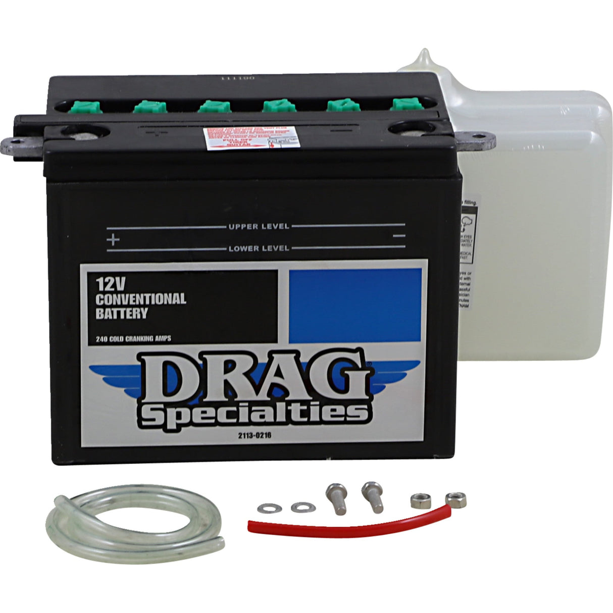 DRAG SPECIALTIES 2113-0216 Conventional Battery Kit Battery Kit - CHD4-12