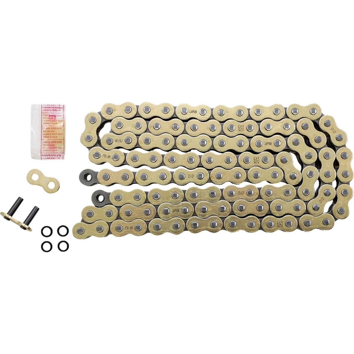 DID 1223-1460 M525VX3G110ZB 525 VX3 Drive Chain 525 VX3 - Drive Chain - 110 Links - Gold