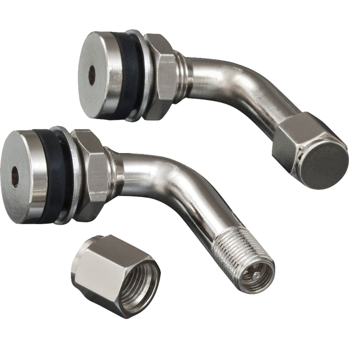 SHOW CHROME 0360-0078 5-802 90° Valve Stem Valve Stems - 90° Bend - Pair