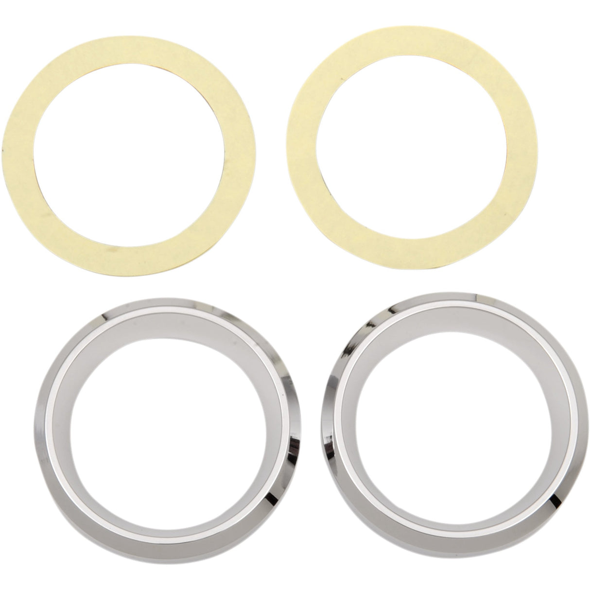 DRAG SPECIALTIES 2202-0061 Instrument Gauge Bezel chrome - 2" diameter