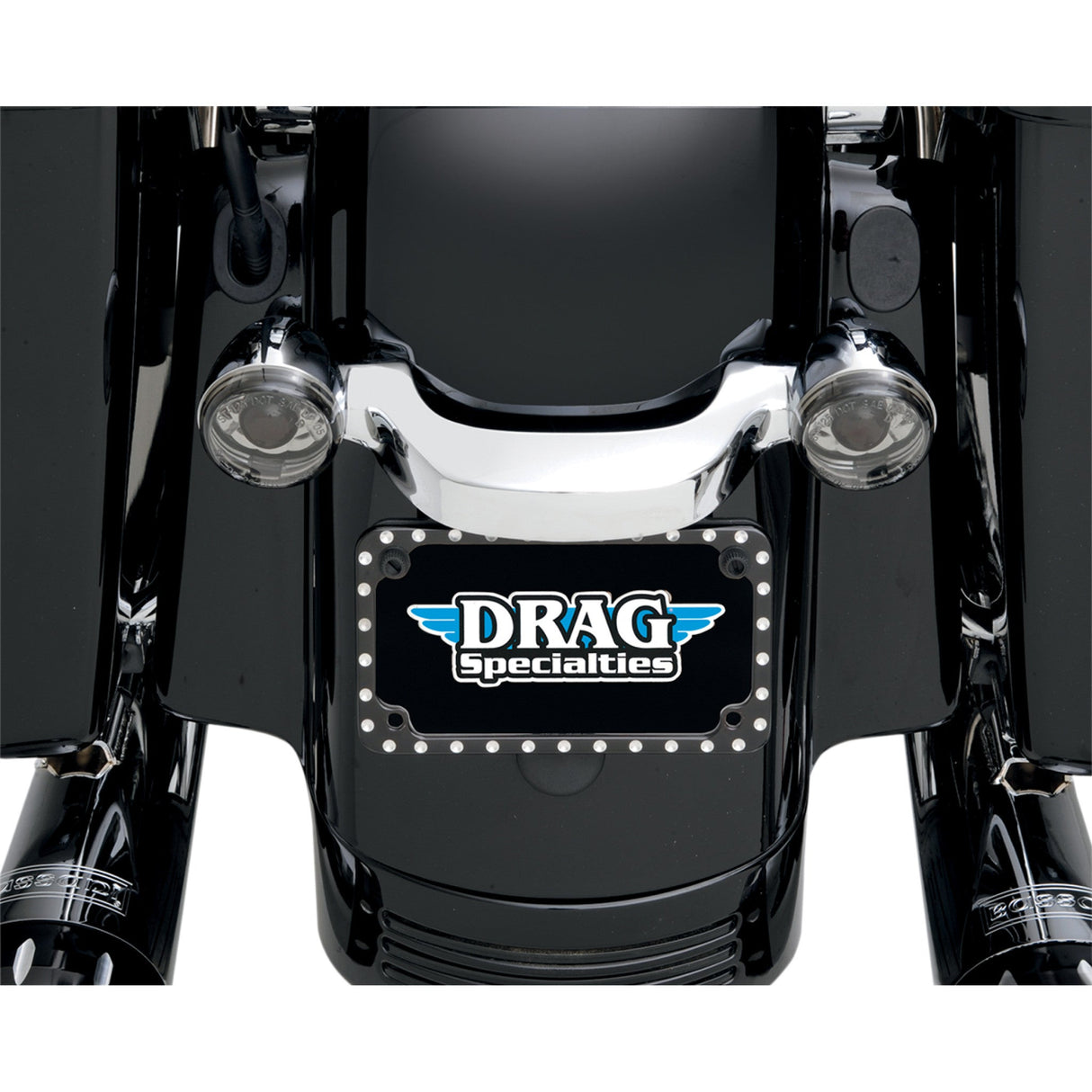 COVINGTONS 2030-0240 C1265-B License Plate Frame - License Plate Machined Diamond-Edge - Black