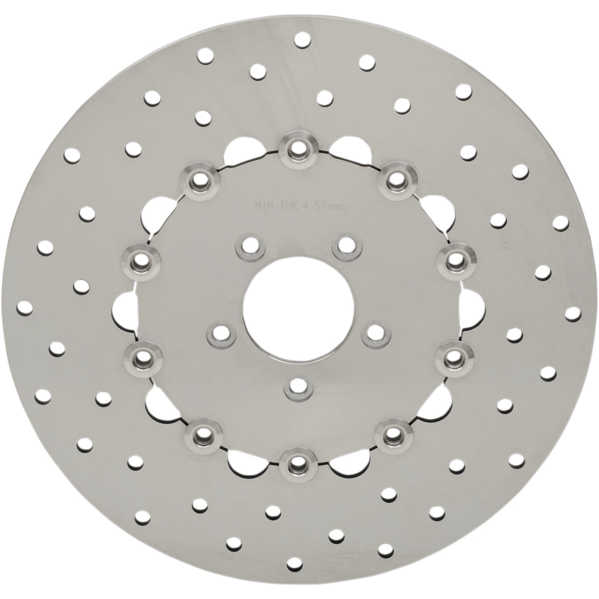 Drag Specialties Stainless Steel Drilled Brake Rotor 11.8" For Harley Dyna 2006-2010