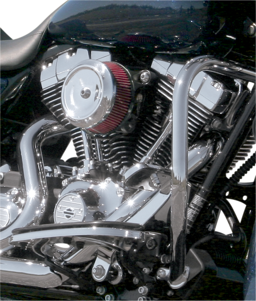 Air Cleaner Cover - Bob Dish - Chrome - 1014-0118