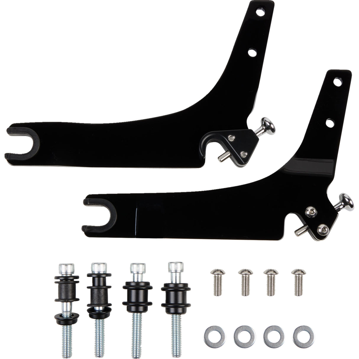 COBRA 1501-0602 602-2010B Detachable Backrest Kit - 14" - Black - FLHC/S