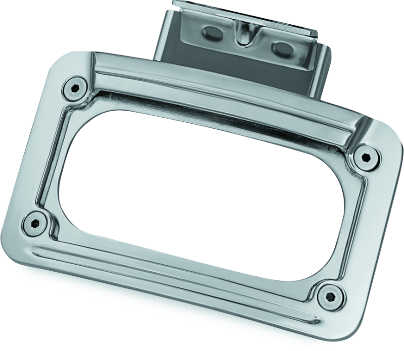 Kuryakyn 5699 L.e.d. Curved License Plate Frame Indian Chrome