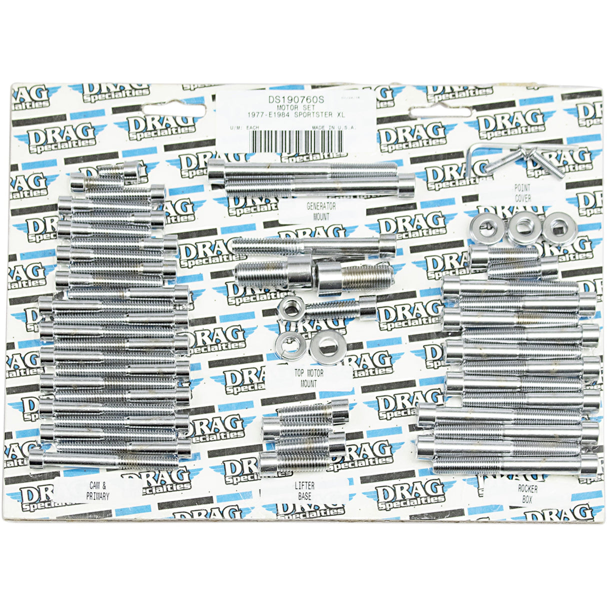 Drag Specialties Bolt Kit - DS-190760S For Harley Sportster 1977-1984