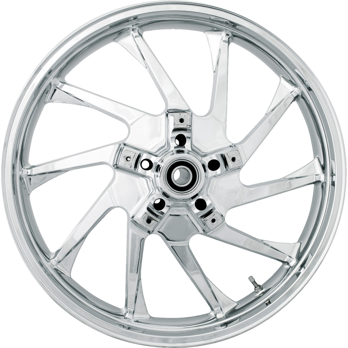 Coastal Moto Hurricane Precision Cast 3D Wheel Hurricane 3D Front Dual Disc With ABS Chrome 21x3.5 - 3D-HUR213CHABST For Harley Touring 2008-2026