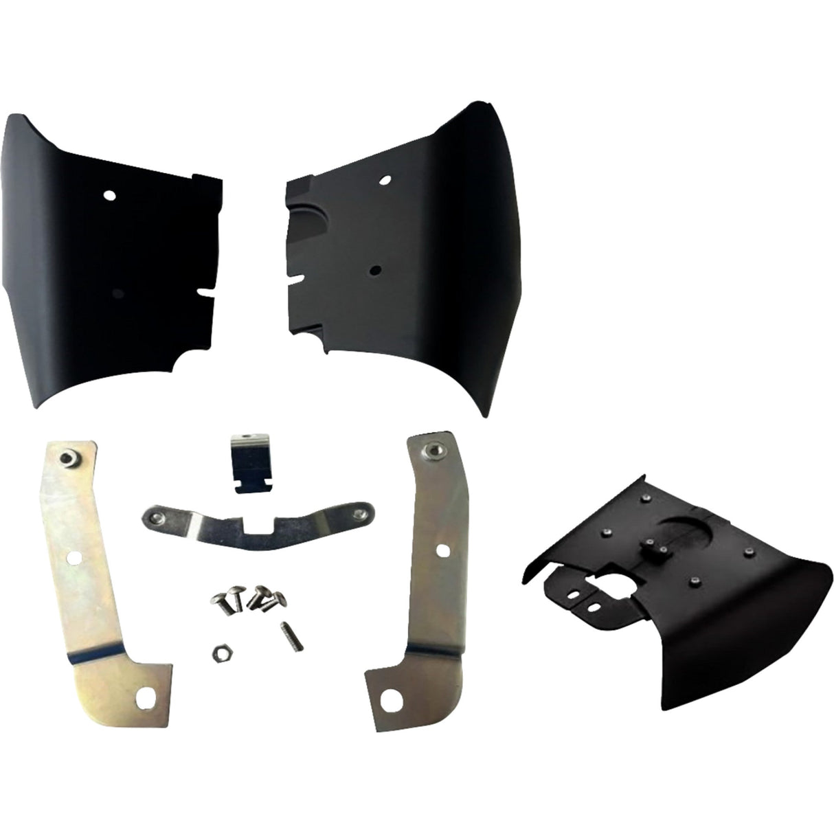 DRAG SPECIALTIES 0504-0430 Frame Mounted Heat Deflectors Air Deflector - Frame Mounted - Softail
