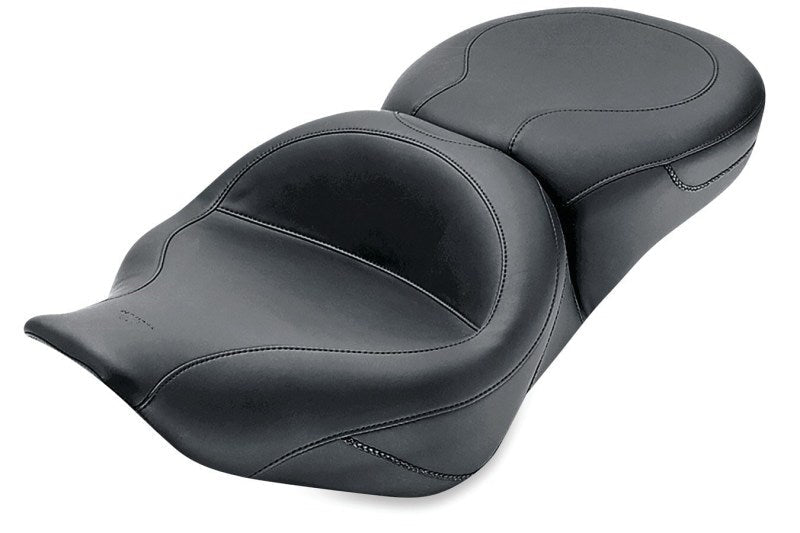 Mustang Motorcycle , Eagle Standard Touring Pass Seat Black - 75464 For Harley Road King 1997-2007