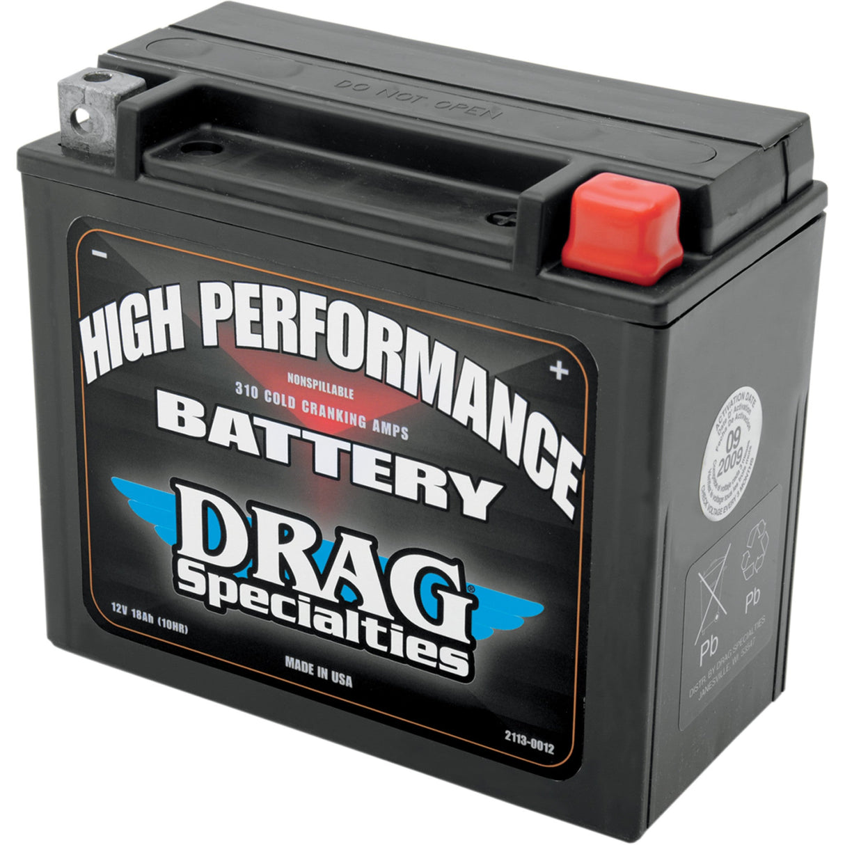 DRAG SPECIALTIES 2113-0012 High Performance Battery ytx20hl