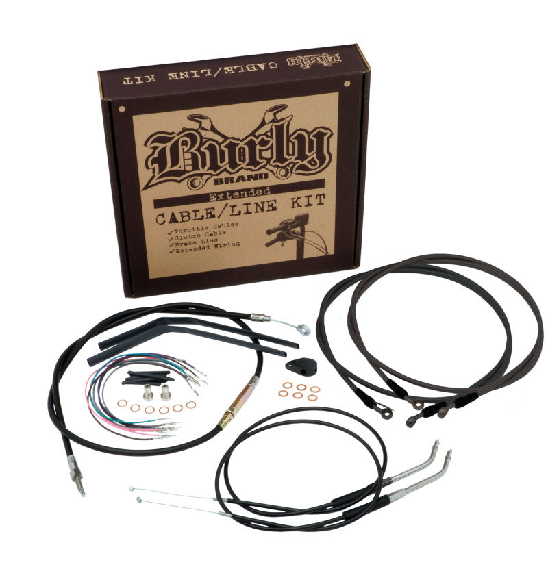 Burly Brand Control Kit 12in Bagger Ape Black - B30-1259 For Harley Softail 2018-2024