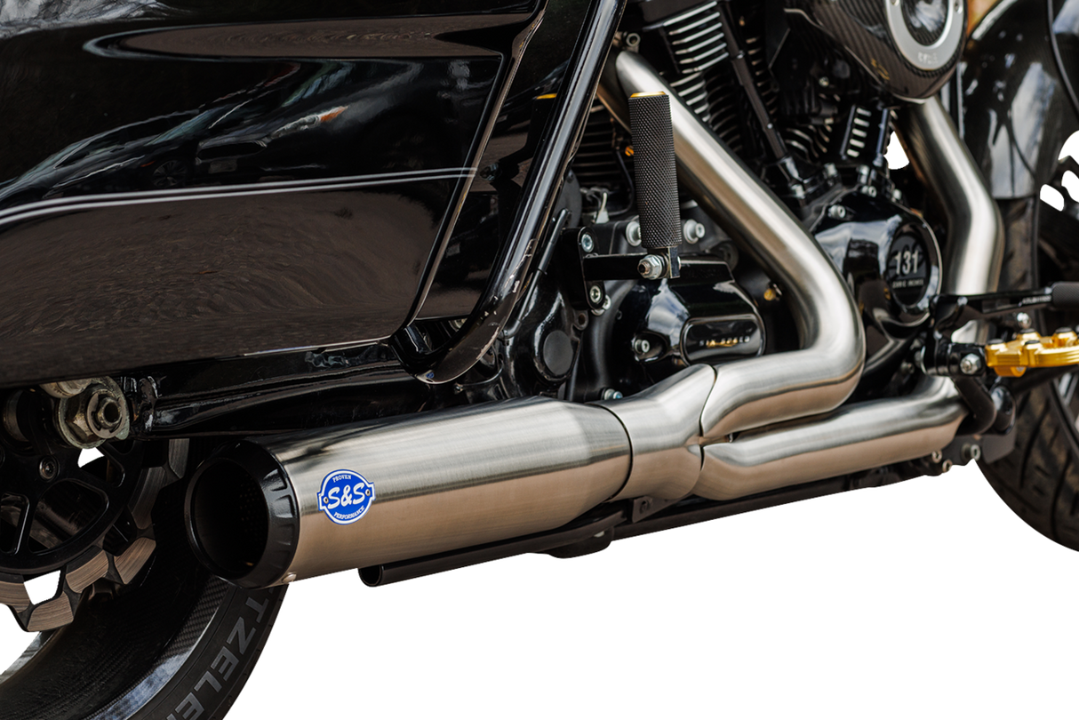 2-into-1 Qualifier Exhaust System - 50-State - Silver - 1800-2687