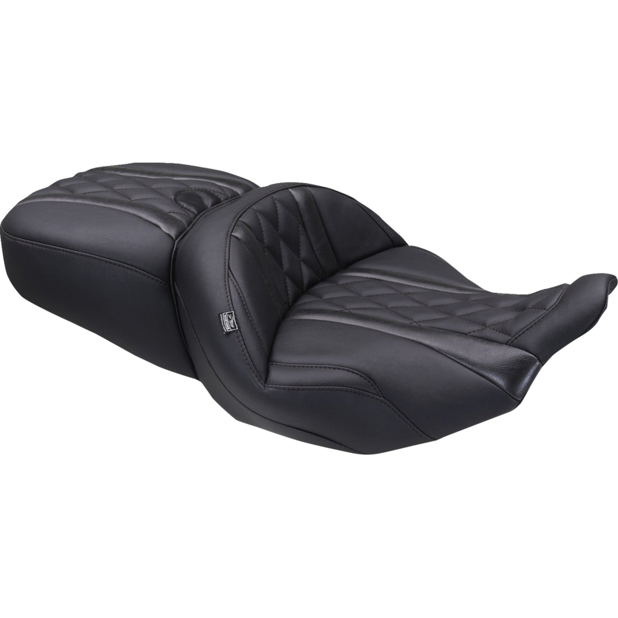 Mustang Deluxe Touring Seat Diamond Black Stitch - 89411 For Harley Touring 2023-2026