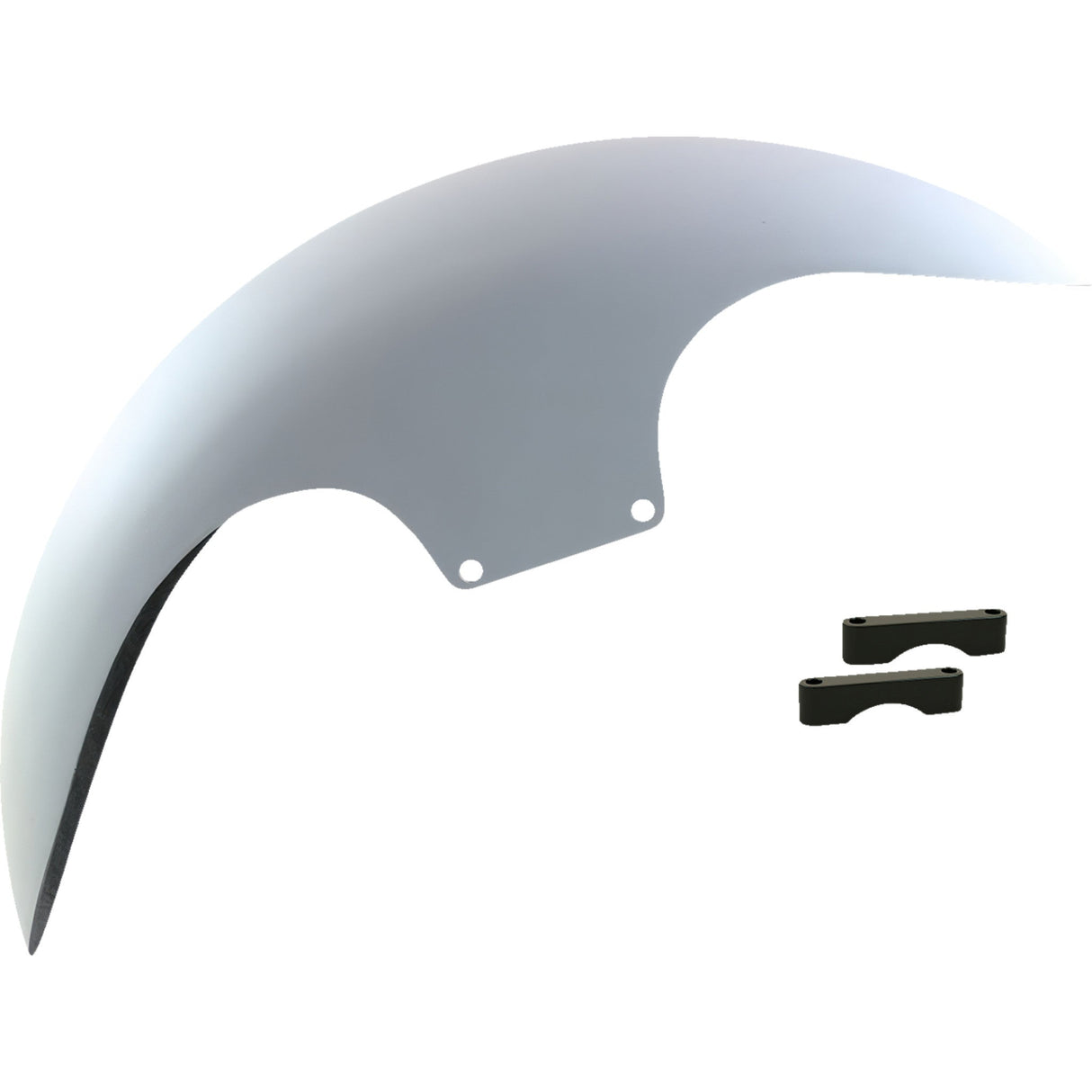Paul Yaffe Bagger Nation Super-Lite Cafe Front Fender For OEM Wheels 19" Black Spacers - PYO:CAFE-19-13E-B-C For Harley Motorcycles 1965-2013