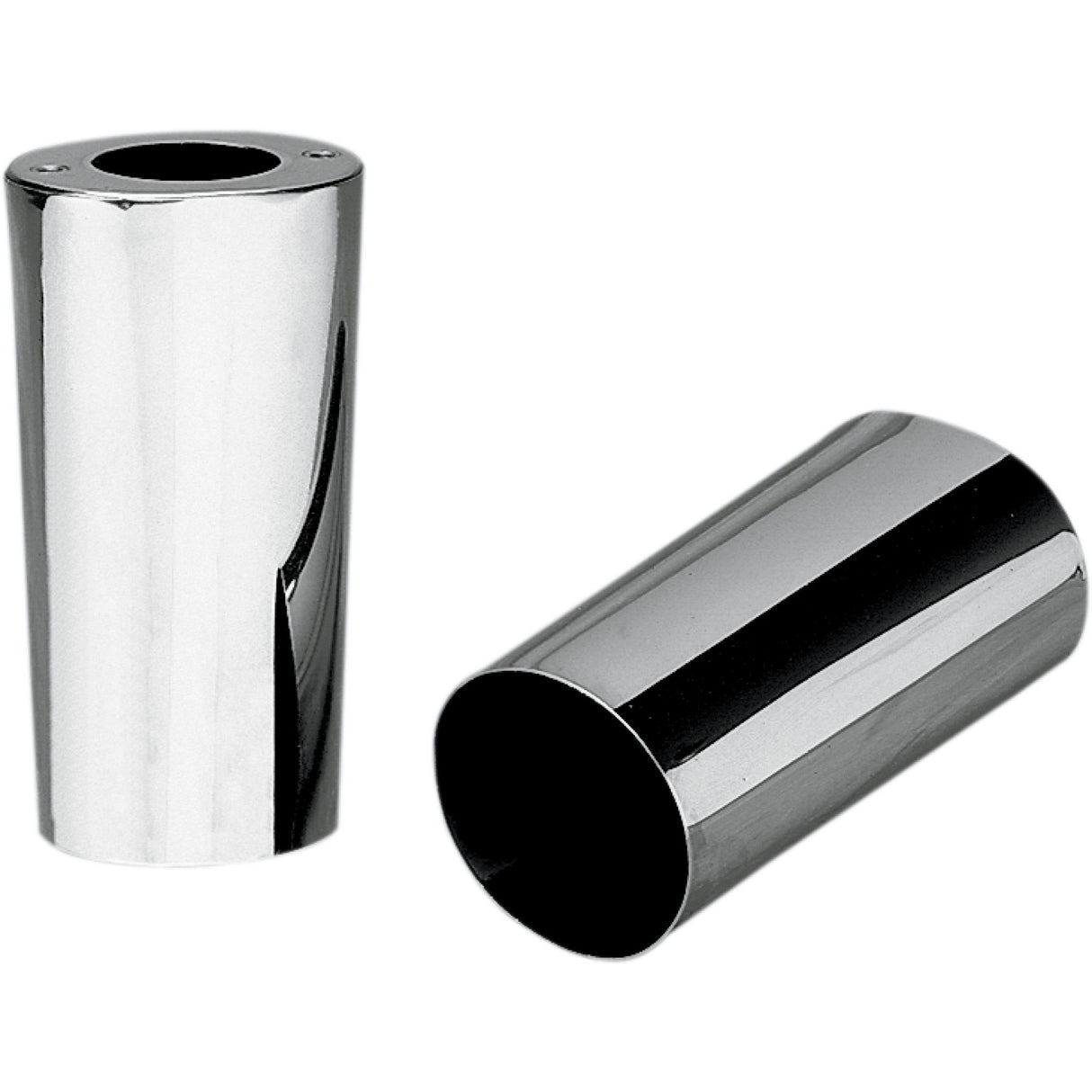 Drag Specialties Fork Slider Covers Stock Length Chrome Smooth For Harley Motorcycles 1949-2017