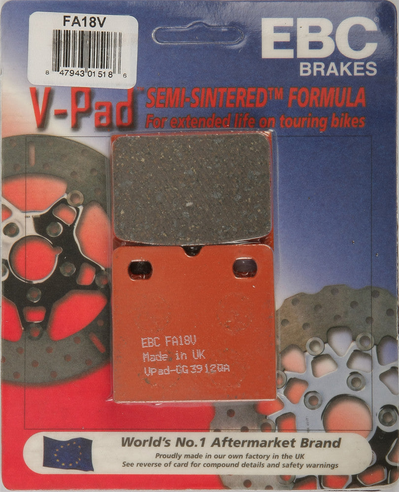 Ebc 15-18V FA18V BRAKE PADS V-SERIES