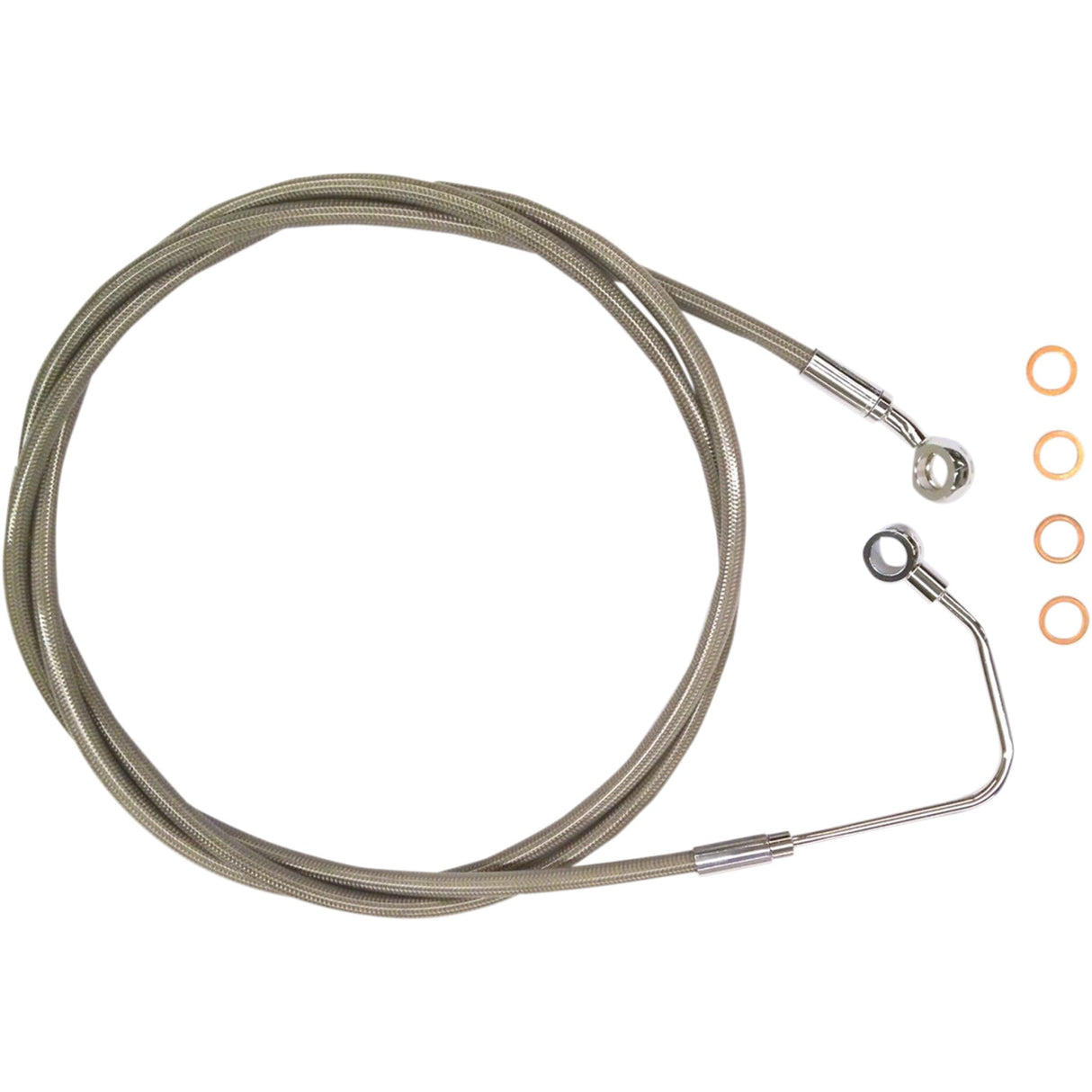 Magnum Shielding XR Stainless Upper Brake Line Upper Steel - SSC1404-68 For Harley Touring 2009-2013