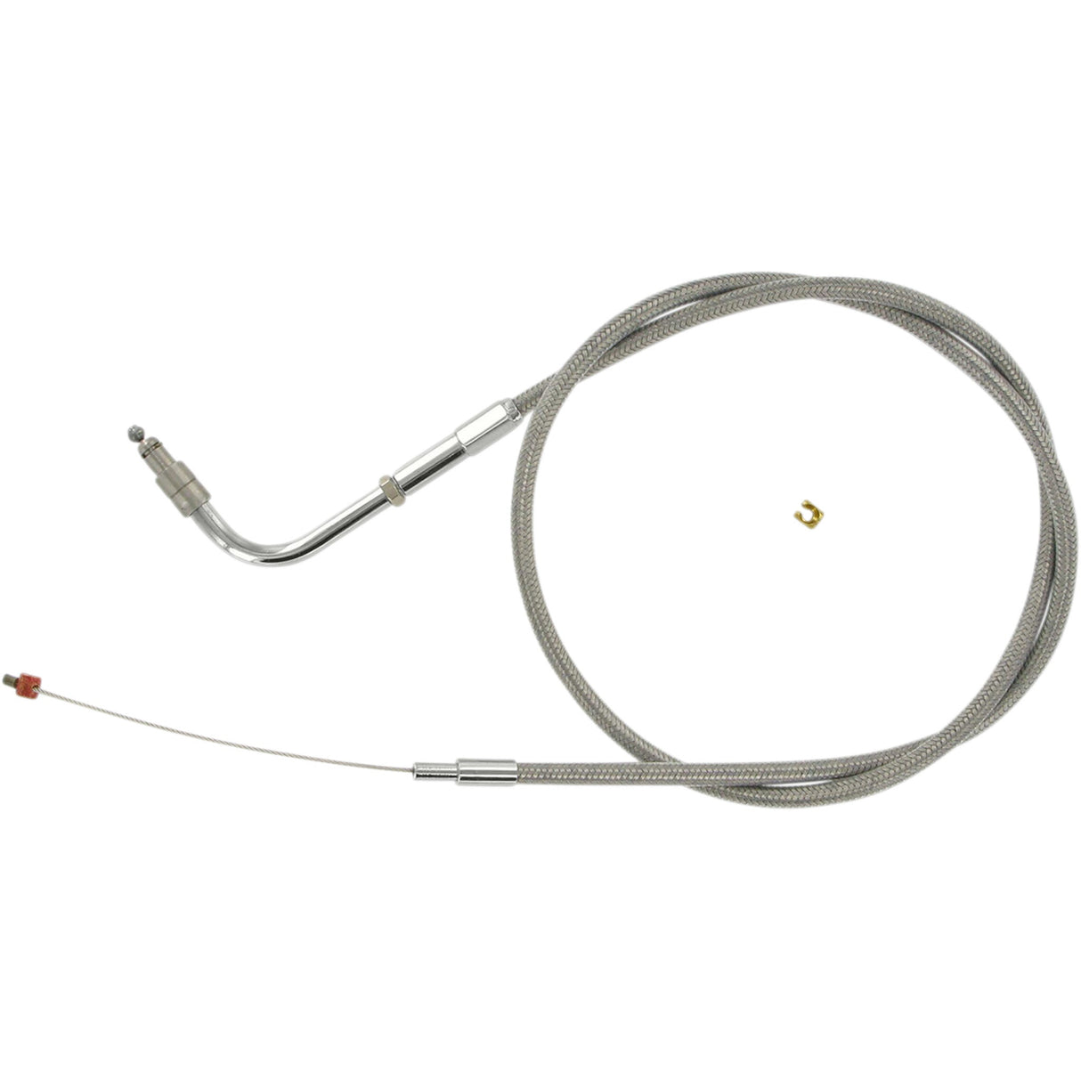 Barnett Stainless Steel Throttle Idle Cable - 102-30-30012 For Harley Softail 2001-2015