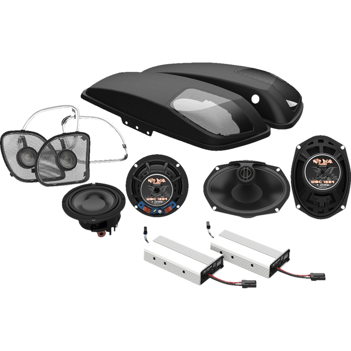Wild Boar Audio Speaker Amplifier Lid Kit - WBA 800.4RG KIT For Harley Road Glide 2015-2026