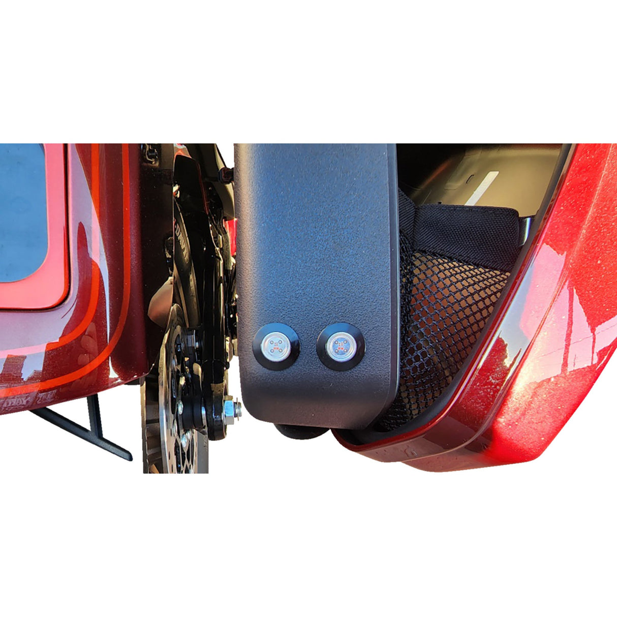 PAUL YAFFE BAGGER NATION 2020-2167 PYO:BB-LB-B Bag Bolts Taillight Kit with Lightning Bolts - Run/Brake/Turn - Black