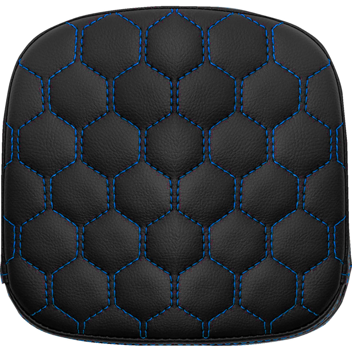 SADDLEMEN 0822-0574 040749BLU Honeycomb Sissy Bar Pad Sissy Bar Pad - Honeycomb - Blue Stitching