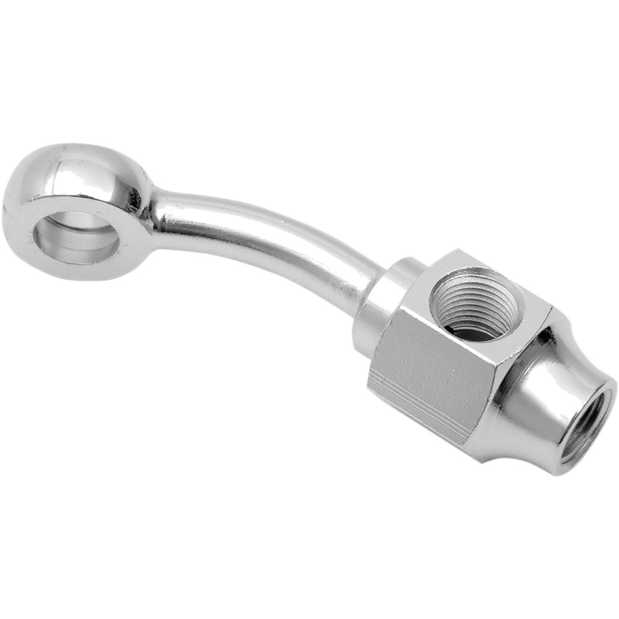 DRAG SPECIALTIES DS098300 Chrome Steel Banjo Fitting Banjo Fitting - 3/8" x 1/8" NPT - 35°