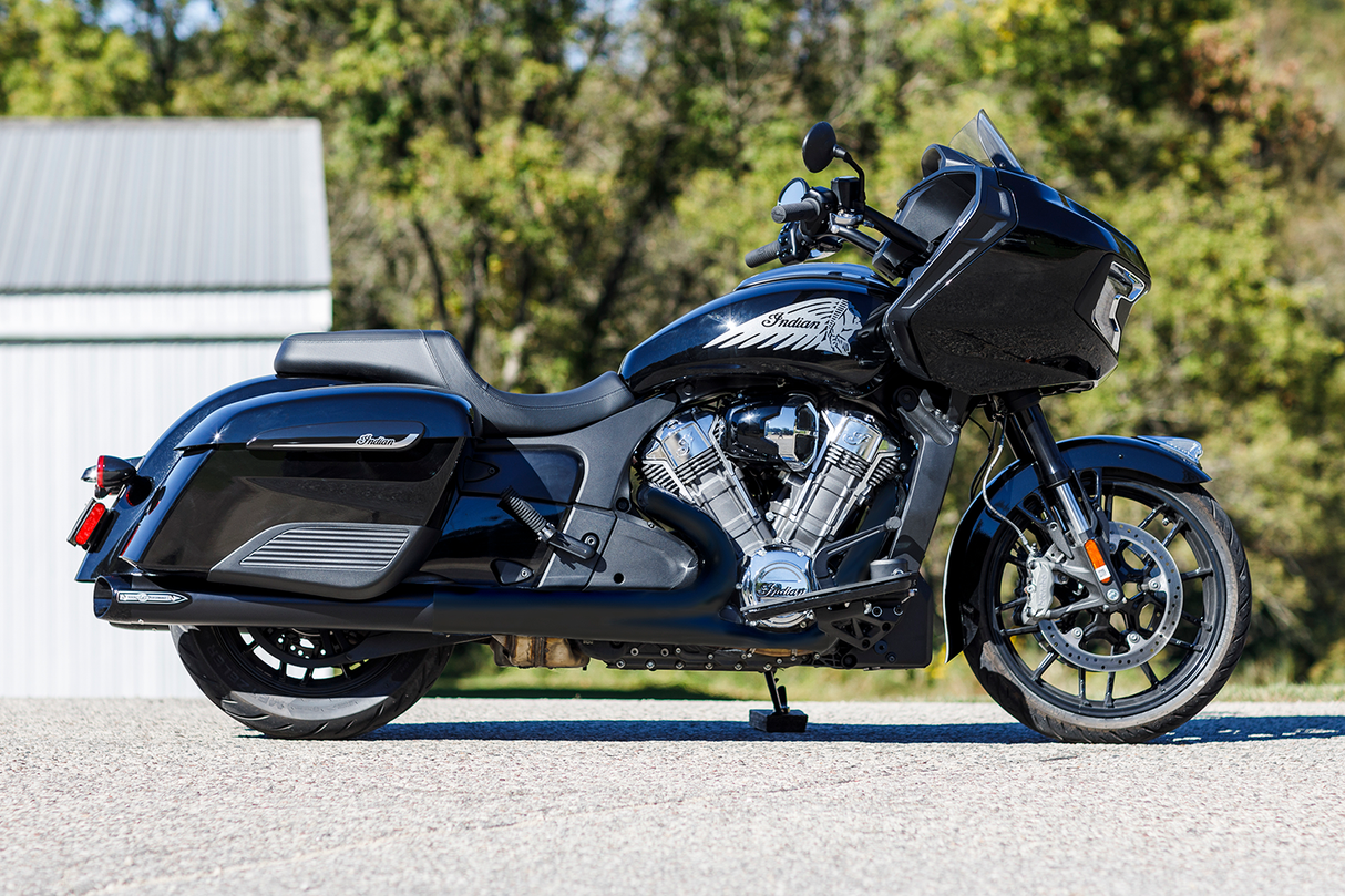 4" Broadhead Slip-On Mufflers - Slash Cut - Black - 1801-1764