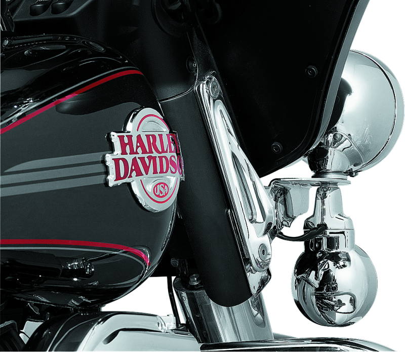 Kuryakyn 928 Custom Teardrop Tie-down Brackets 83-13 Touring Chrome